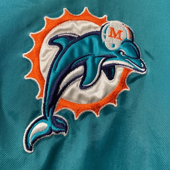 Blue and green Miami Dolphins Jacket - Picture 6 of 6